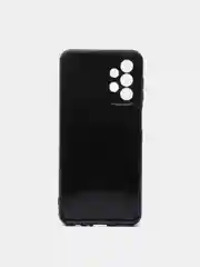 Черный чехол карбон с защитой камеры на Samsung A23