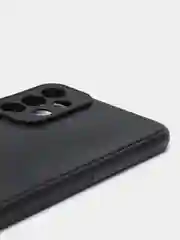 Черный чехол карбон с защитой камеры на Samsung A23