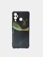 Синий чехол для Infinix Hot 12 play, с защитой камеры и рисунками