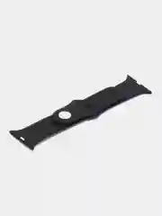 Черный силиконовый ремешок для Apple Watch 3, 4, 5, 6, SE , 7 на 38/42/40/44 (эпл вотч)