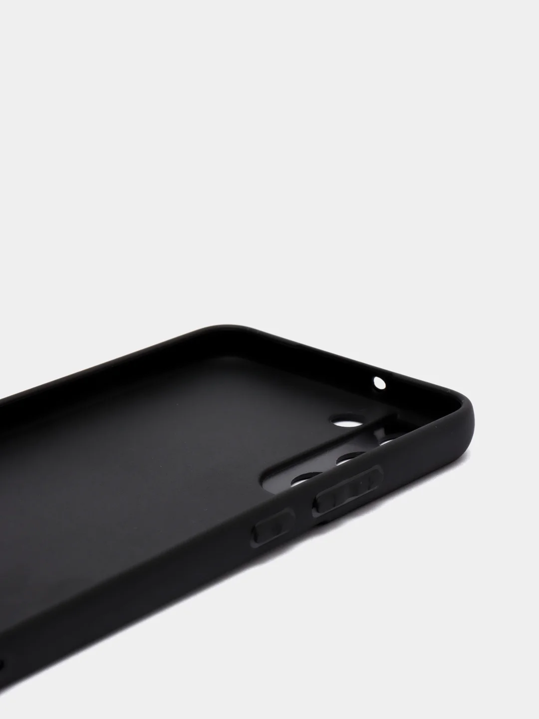 Угольный чехол Samsung Galaxy S22 Plus, Самсунг Галакси С22 Плюс силиконовый, матовый, черный