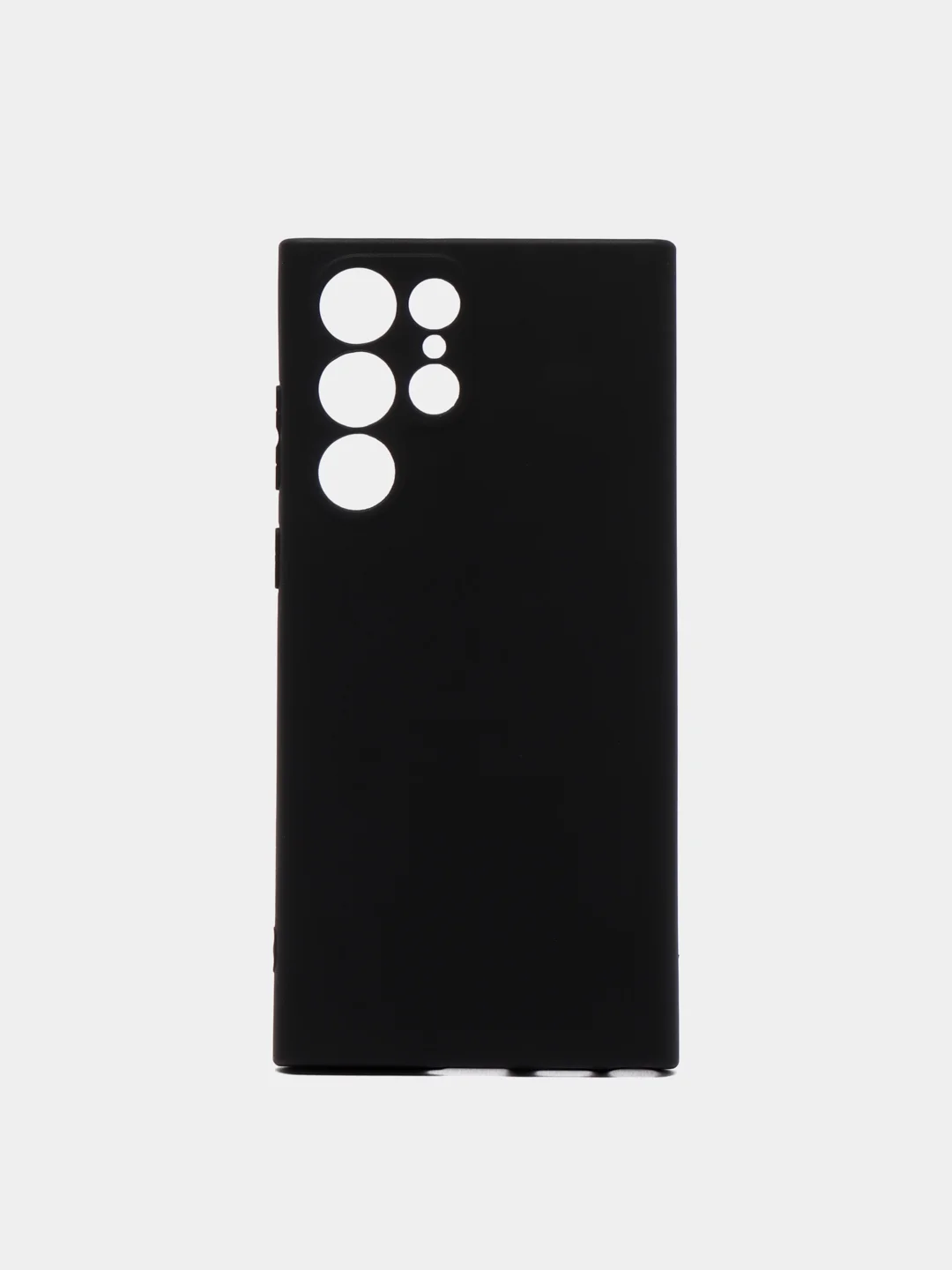 Черный чехол Samsung Galaxy S22 Ultra, Самсунг Галакси С22 Ультра силиконовый, матовый, черный