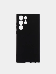 Чехол Samsung Galaxy S22 Ultra, Самсунг Галакси С22 Ультра силиконовый, матовый, черный