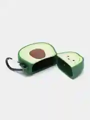 Лайм чехол для беспроводных наушников Apple AirPods 1/2, с карабином, силиконовый
