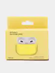 Желтый силиконовый чехол для наушников AirPods 3 ( аирподс 3)