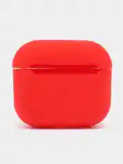 Красный силиконовый чехол для наушников AirPods 3 ( аирподс 3)