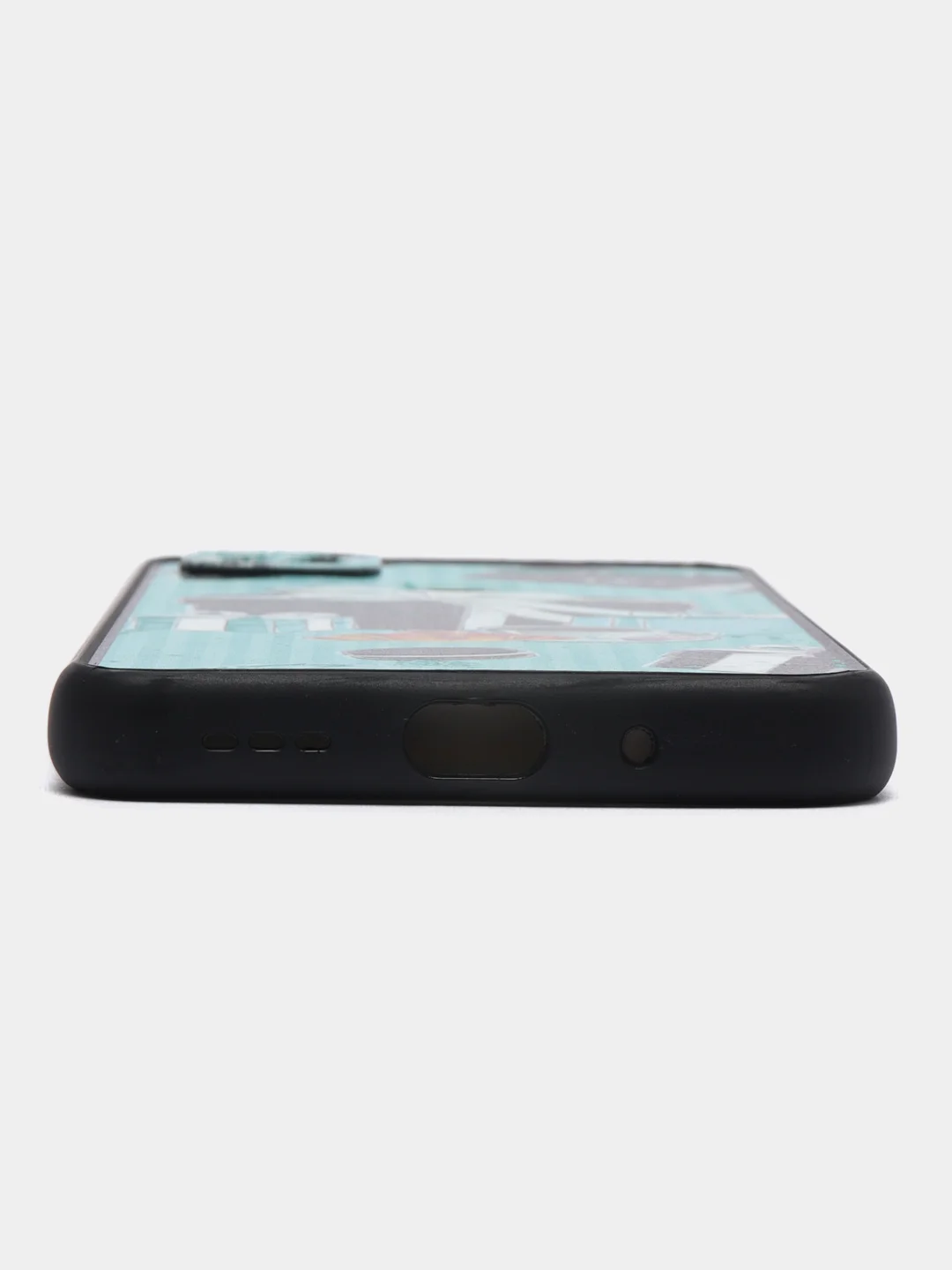Бирюзовый чехол с рисунком на Xiaomi Redmi 9C и Redmi 10A (Сяоми Редми 9С и Редми 10А)
