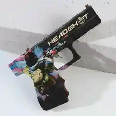 Деревянный пистолет Headshot Хэдшот, резинкострел