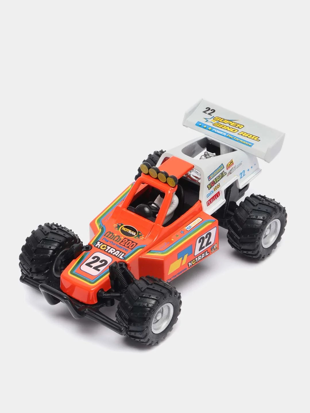 Оранжевый металлическая машинка 1:32 Turbo Buggy KT5106D