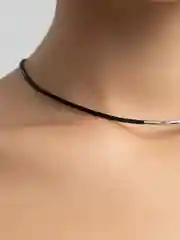 Серебряный цепочка чокер