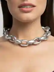 Серебряный массивная цепь, золото и серебро