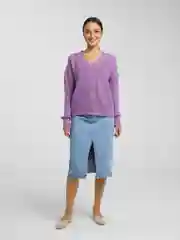Сиреневый кардиган женский oversize