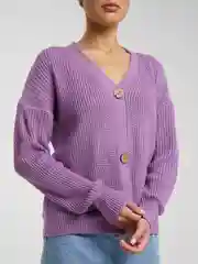 Сиреневый кардиган женский oversize