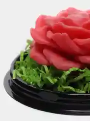 Розовый букет из мыла, в куполе, подарок на 8 марта