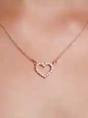 Золотой цепочка "Сердце"