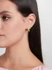Серьги с переплетом, зеленые