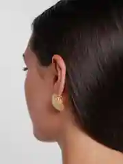 Круглые серьги, объемные, текстурные