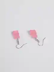 Розовый женские серьги с блестящими мармеладными мишками, сережки гамми