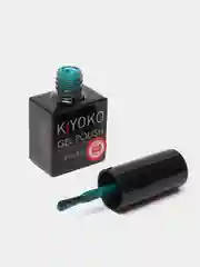 Гель лак для ногтей, гель-лак KIYOKO Brilliance 10g, синий, зеленый, с блестками