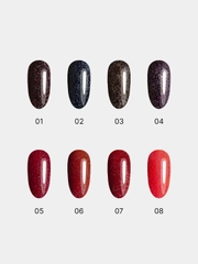 Гель лак для ногтей, гель-лак KIYOKO Brilliance 10g, синий, зеленый, с блестками