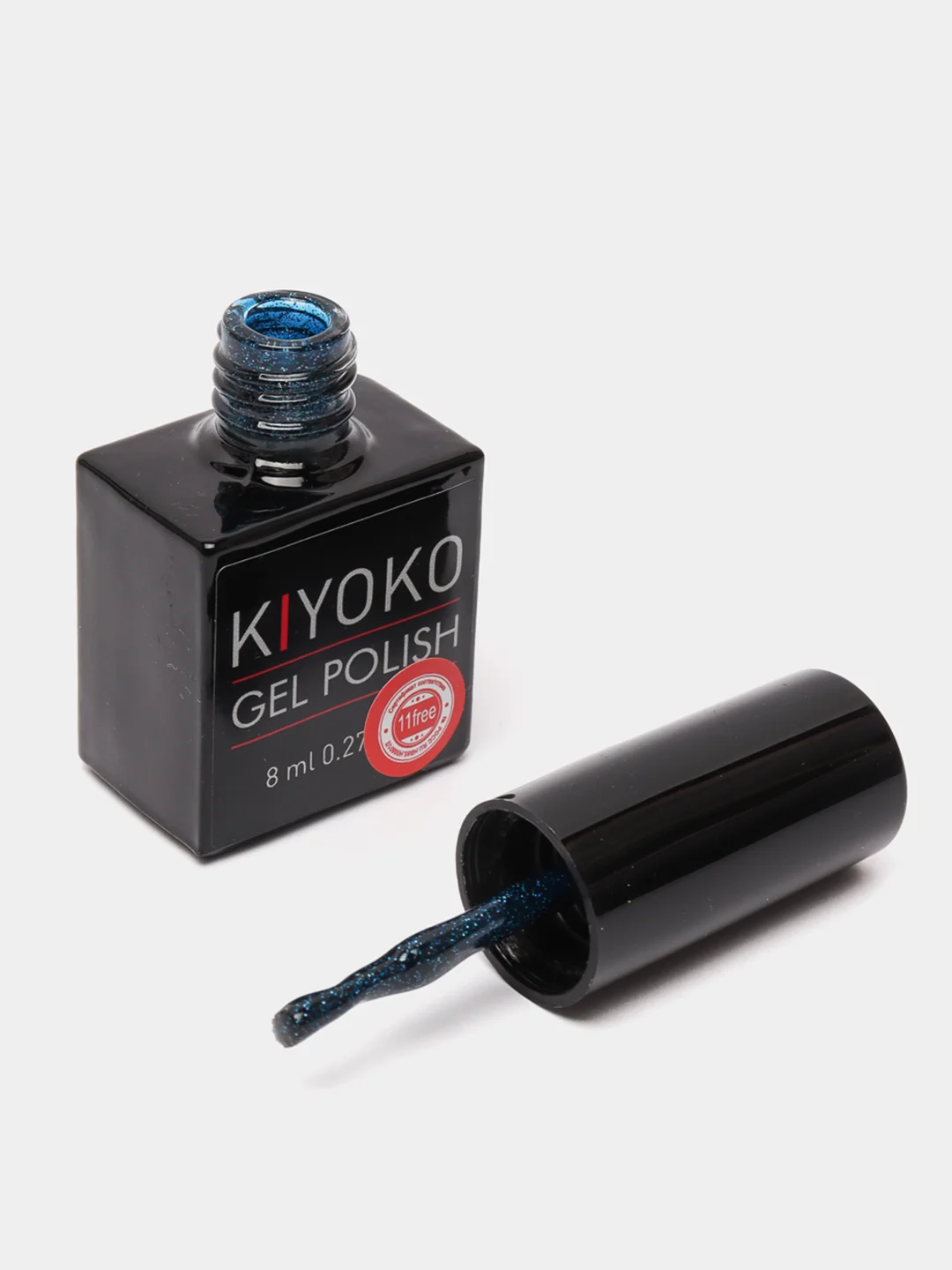 Гель лак для ногтей, гель-лак KIYOKO Brilliance 10g, синий, зеленый, с блестками