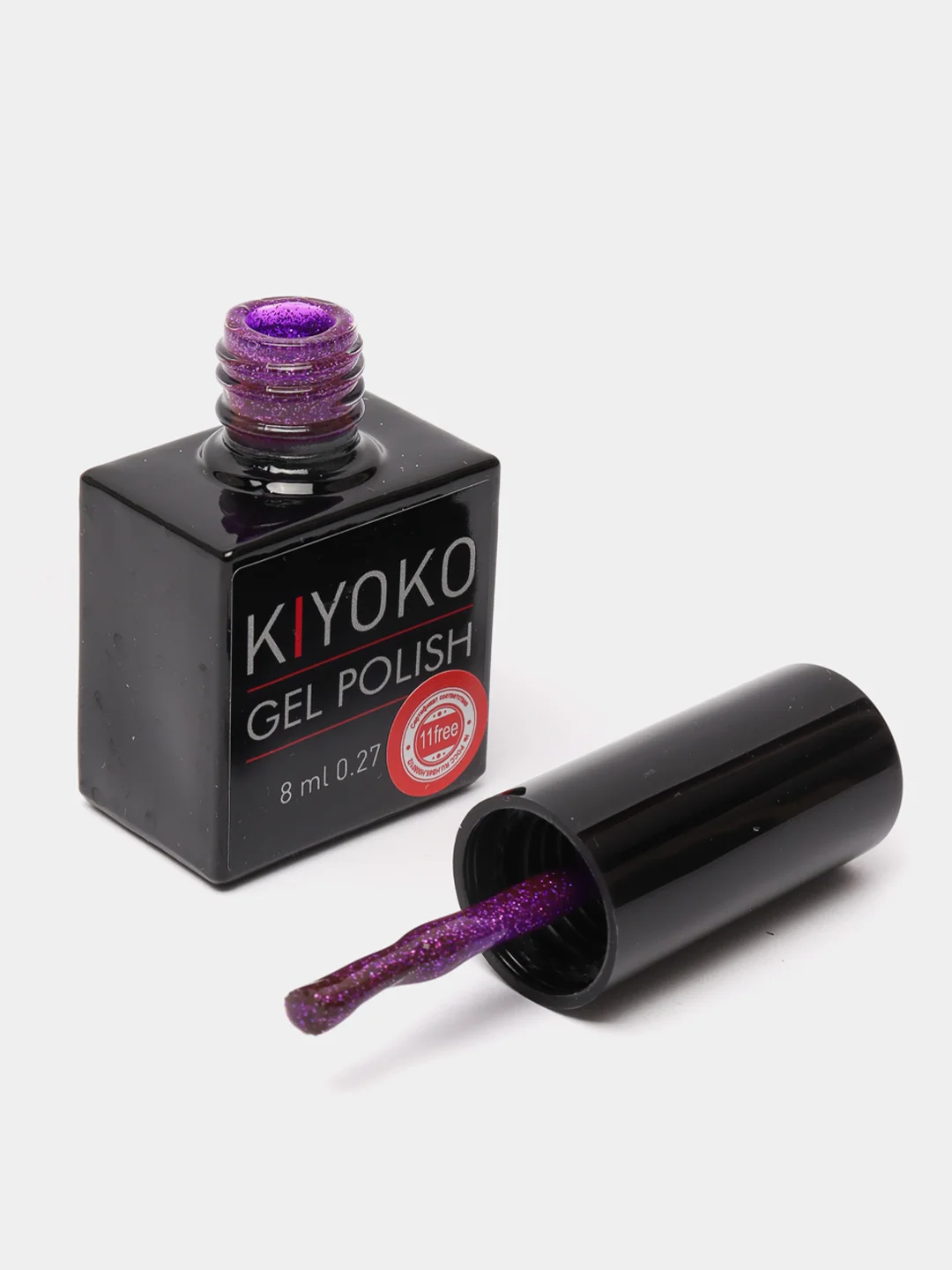 Гель лак для ногтей, гель-лак KIYOKO Brilliance 10g, синий, зеленый, с блестками
