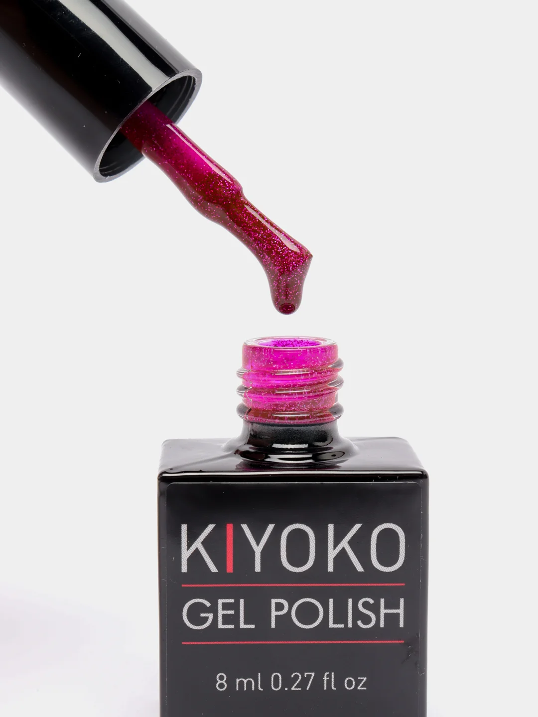 Гель лак для ногтей, гель-лак KIYOKO Brilliance 10g, синий, зеленый, с блестками