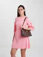 Коричневый сумка женская, на цепочке