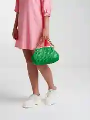 Зеленый сумка женская, через плечо