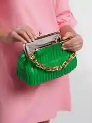 Зеленый сумка женская, через плечо