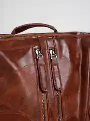 Коричневый чёрный рюкзак женский