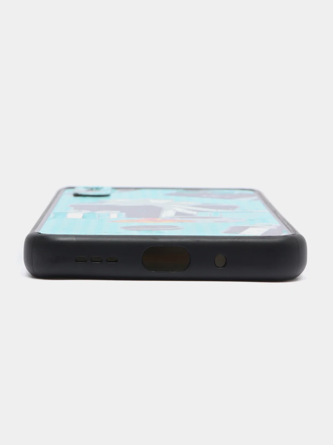 Бирюзовый чехол с рисунком на Xiaomi Redmi 9A (Сяоми Редми 9А)