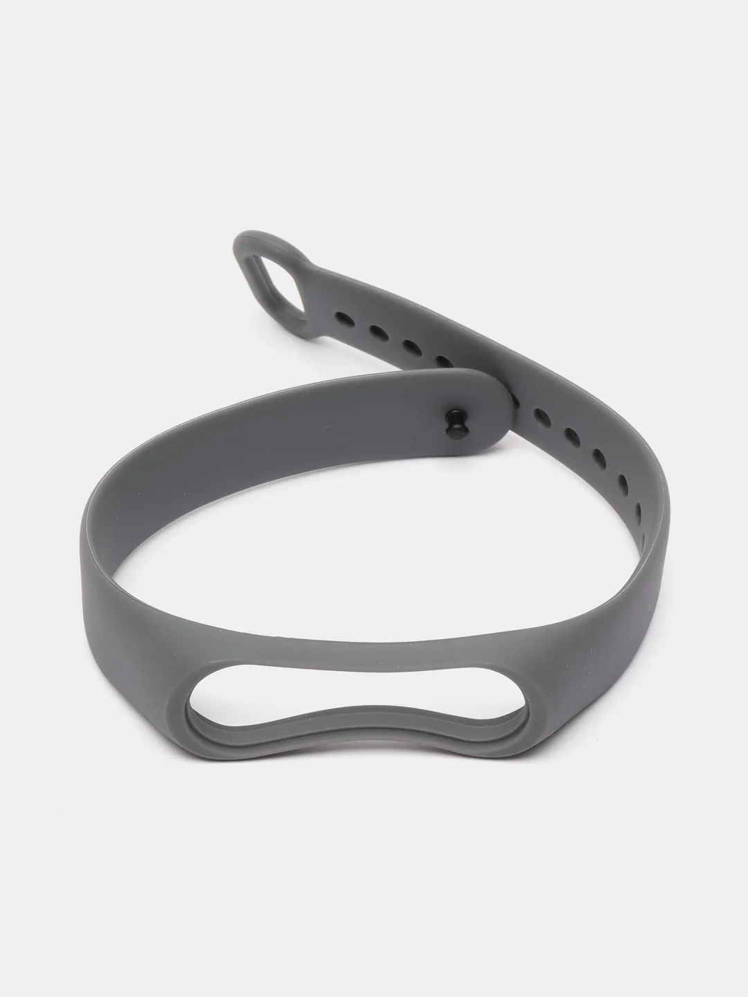 Тёмно-серый силиконовый ремешок для фитнес-браслетов Xiaomi Mi Band 3/4