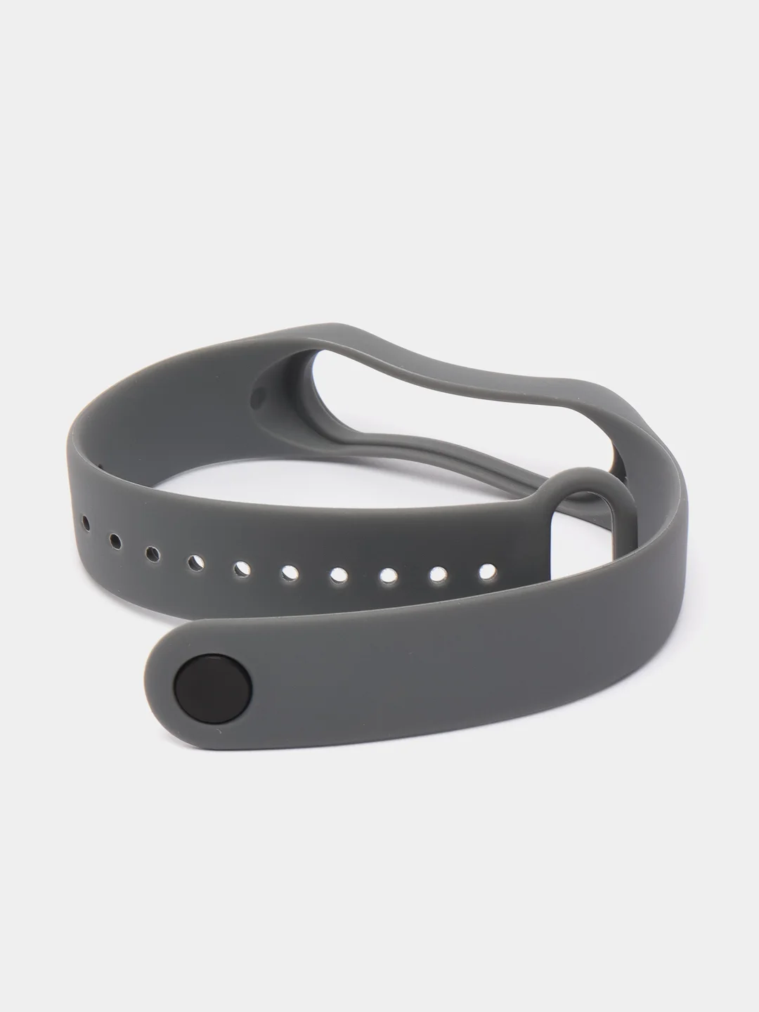 Тёмно-серый силиконовый ремешок для фитнес-браслетов Xiaomi Mi Band 3/4