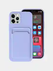 Чехол с карманом для карт для iPhone 13, Pro, Pro Max, mini, разные цвета