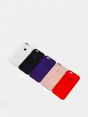 Белый cиликоновый кейс для iPhone 6, 6s, низ закрыт
