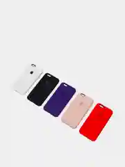 Белый cиликоновый кейс для iPhone 6, 6s, низ закрыт