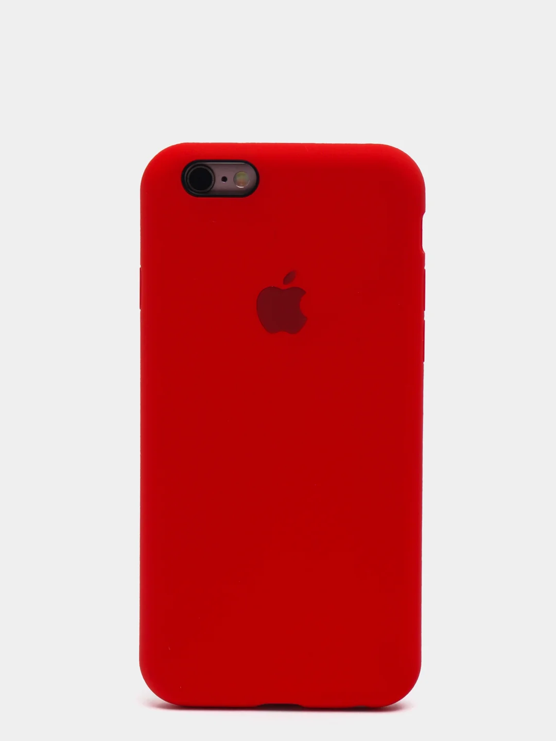 Белый cиликоновый кейс для iPhone 6, 6s, низ закрыт