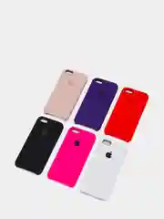 Белый cиликоновый кейс для iPhone 6, 6s, низ закрыт