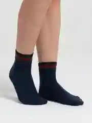 Темно-синий носки женские