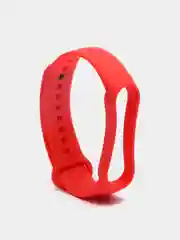 Красный ремешок силиконовый для браслета Xiaomi Mi Band 5, 6, 7