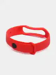 Красный ремешок силиконовый для браслета Xiaomi Mi Band 5, 6, 7