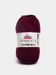 Тёмно-бордовый пряжа плюшевая Himalaya Dolphin Baby, полиэстер, 100 г, 120 м