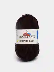 Шоколадный пряжа плюшевая Himalaya Dolphin Baby, полиэстер, 100 г, 120 м