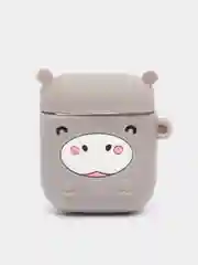 Светло-бежевый чехол для беспроводных наушников Apple AirPods 1 / 2, силиконовый