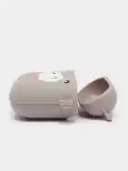Светло-бежевый чехол для беспроводных наушников Apple AirPods 1 / 2, силиконовый