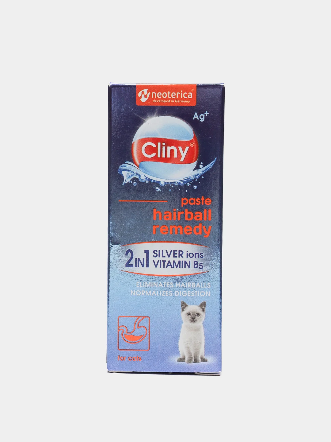 Паста для выведения шерсти Cliny, для кошек