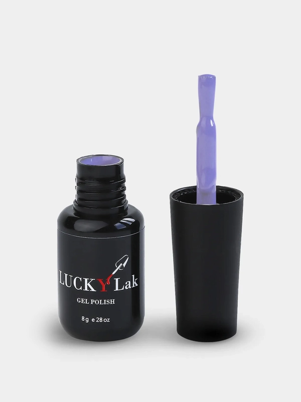 Гель-лак для ногтей LuckyLak FL №094, 8 g, сиреневый фиолетовый для маникюра и педикюра