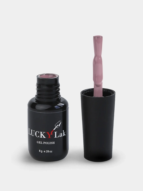 Гель лак для ногтей, гель-лак LuckyLak FL №128 8g пыльно сиреневый для маникюра и педикюра