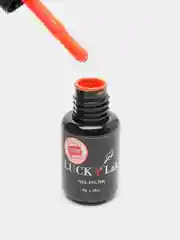 Гель лак для ногтей, гель-лак LuckyLak FL №033 8g, оранжевый, для маникюра и педикюра